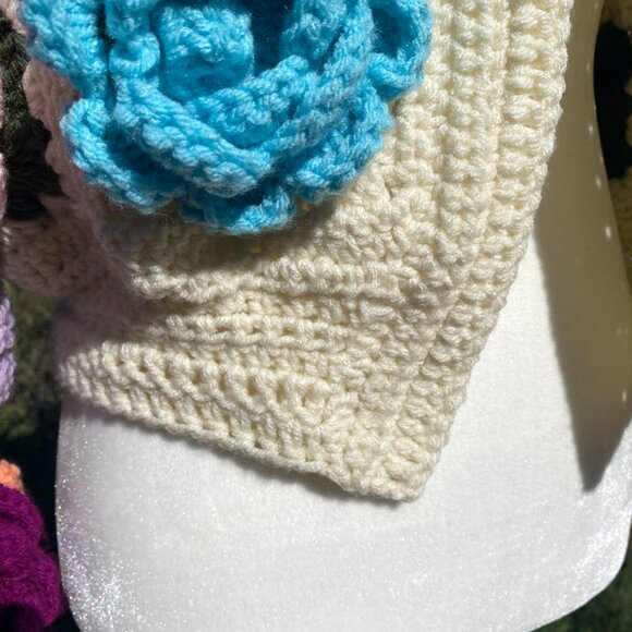 Handmade Crochet Flower Cardigan - Picture 4 of 11